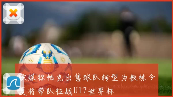 欧媒称帕克出售球队转型为教练今夏将带队征战U17世界杯